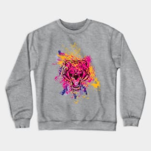 Colorful Tiger Crewneck Sweatshirt